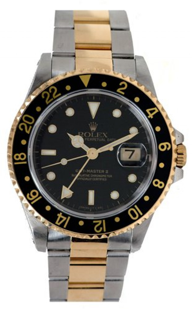 Pre-Owned Rolex Oyster Perpetual GMT-Master II 16713 Gold & Steel